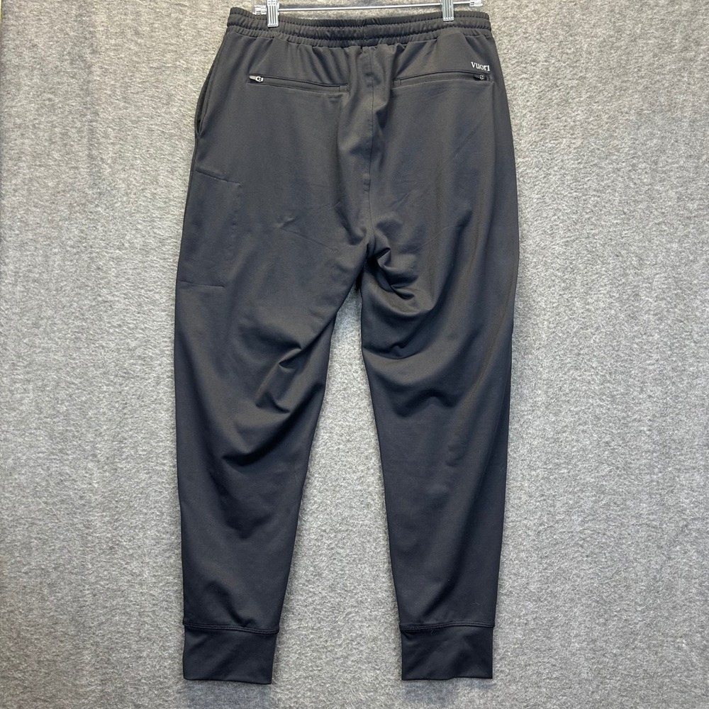 Vuori Sunday Performance Joggers Mens Large Black V416 Tapered Sweatpants Zip - Picture 3 of 8